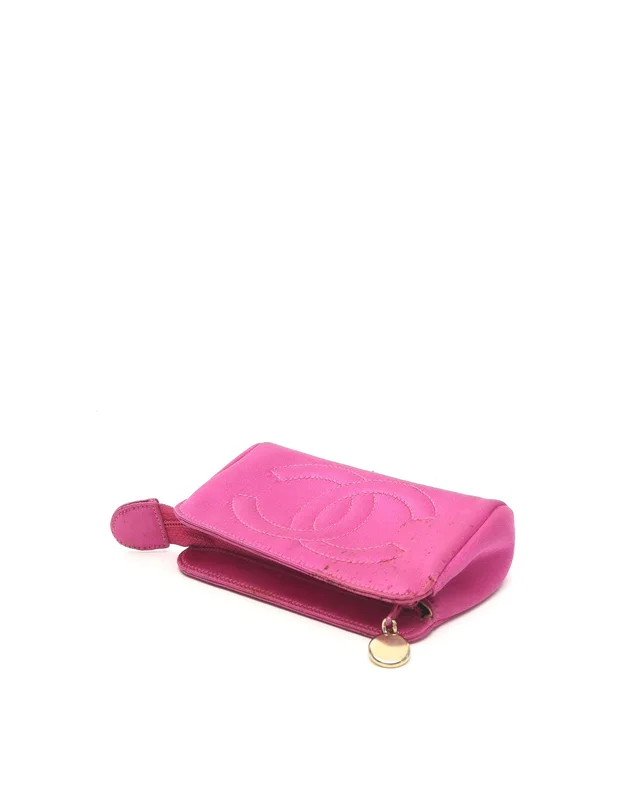 Chanel Coco Mark Satin Pouch in Satin from A Retro Tale, photo 4 of 8