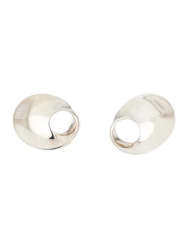 Georg Jensen Ribbon Twisted Torun Clip-On Earrings in multicolor from The RealReal
