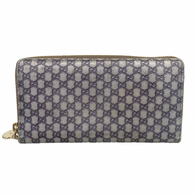 Gucci Wallet Micro Guccissima Leather Silver Champagne Gold in Gold Leather from The Reluxe