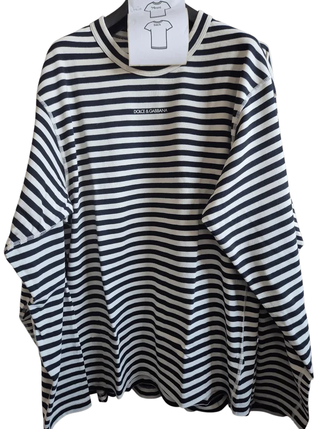 Dolce & Gabbana T-shirt White And Blue DG in White from Luxury Promise