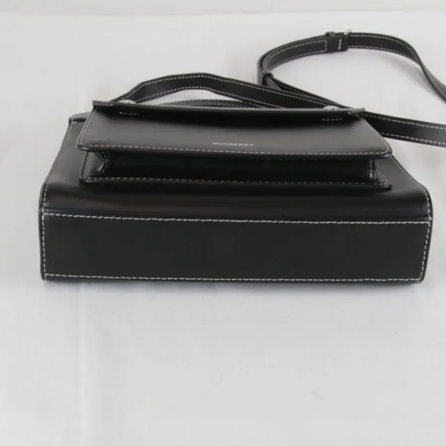 Burberry Mini Pocket Bag Leather Handbag in Black Leather from LuxUness, photo 5 of 9