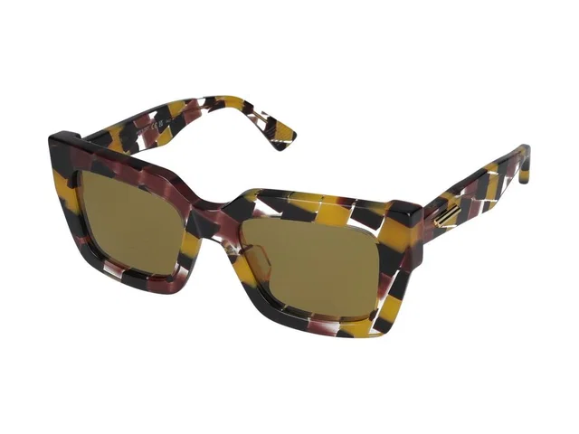 Bottega Veneta Bv1212s Sunglasses — Multicolor Acetate in Multicolor from HEWI