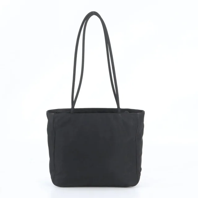 Prada Tessuto Nylon Triangle Logo Tote Bag Shoulder Handbag For Women in black Nylon from Grailed