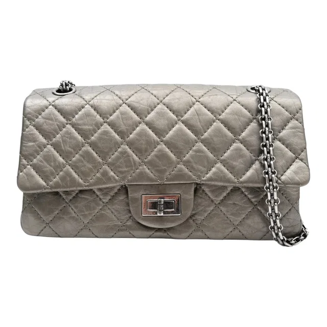 Chanel Bronze 2.55 chain shoulder bag, circa 2011 in Calfskin from VINTAGE QOO TOKYO