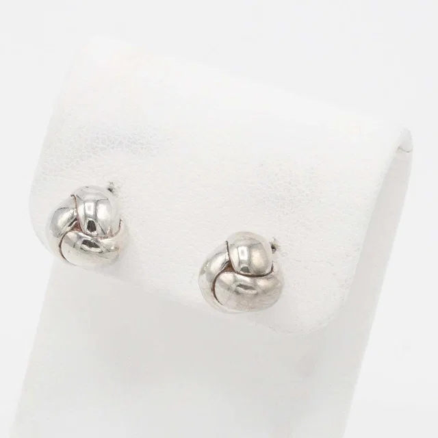 Tiffany & Co. Earrings Knot 925 Sterling Silver in Silver from The Reluxe