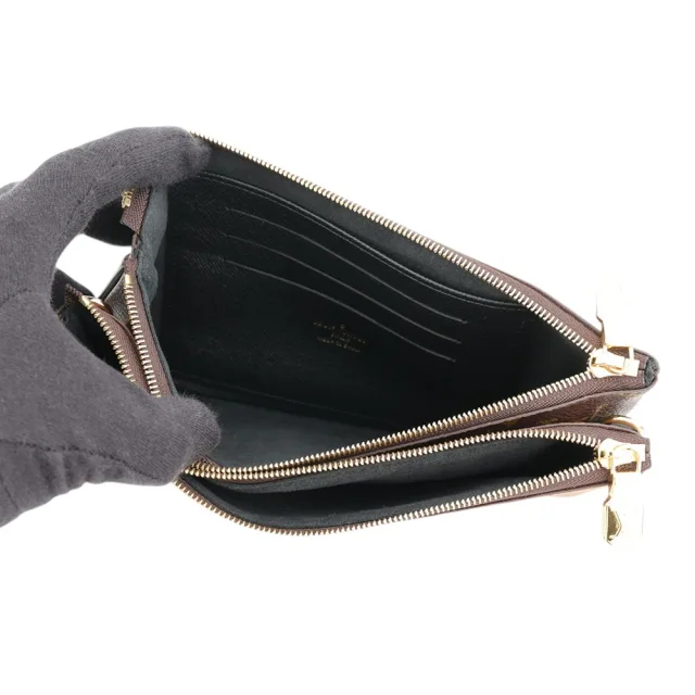 Louis Vuitton Pochette double zip NoirM69203 Monogram / Giant Reverse from GALLERY RARE, photo 8 of 14