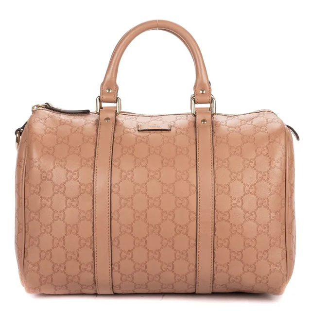 Gucci Midi Amboston Pink Split Canvas Shoulder Bag in Pink Canvas from The Reluxe