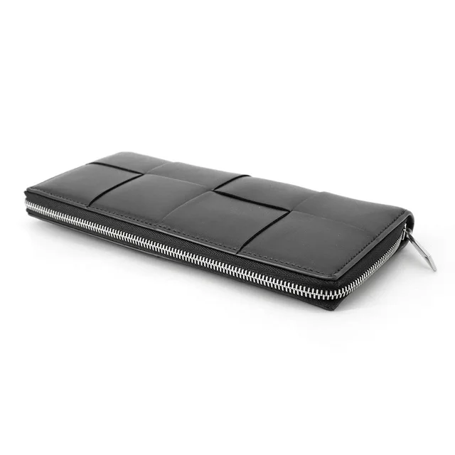 Bottega Veneta Maxi INTRECCIATO Cassette Slim Zip-Around Wallet Black708612VBWD28803 Lambskin in Lambskin from GALLERY RARE, photo 2 of 3