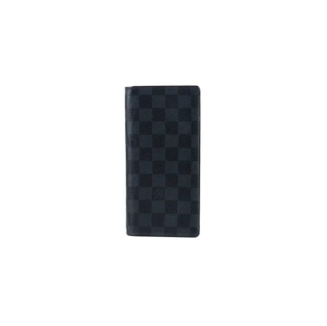Louis Vuitton Brazza Wallet Damier Graphite Blue in Blue Canvas from The Purse Affair