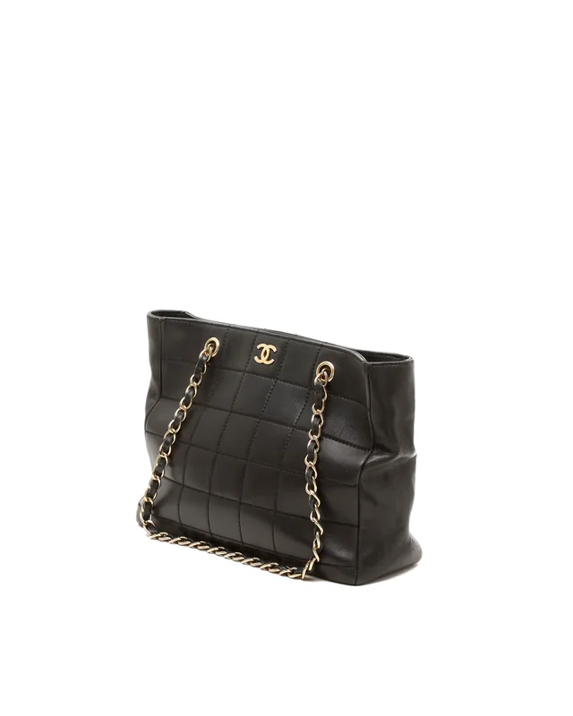 Chanel Chocolate Bar Tote Bag in Brown Leather from A Retro Tale, photo 2 of 11