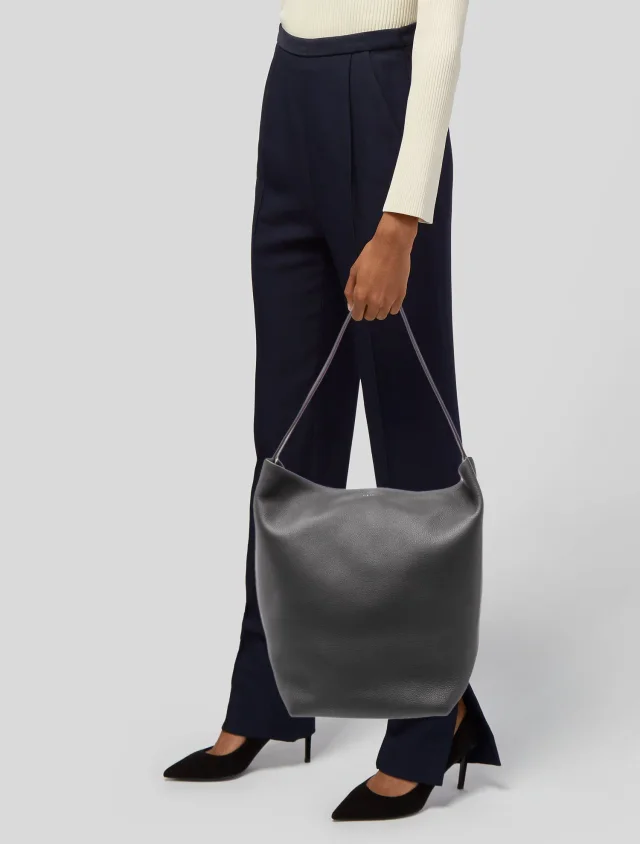 The Row Park Tote Large in black Leather from The RealReal, photo 2 of 6