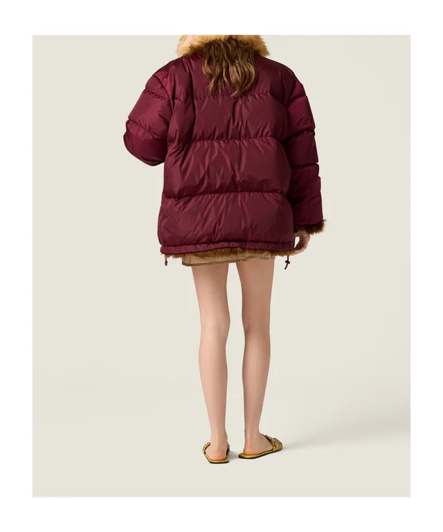 Miu Miu Reversible technical fabric and shearling down jacket, photo 3 of 6 from SENSER