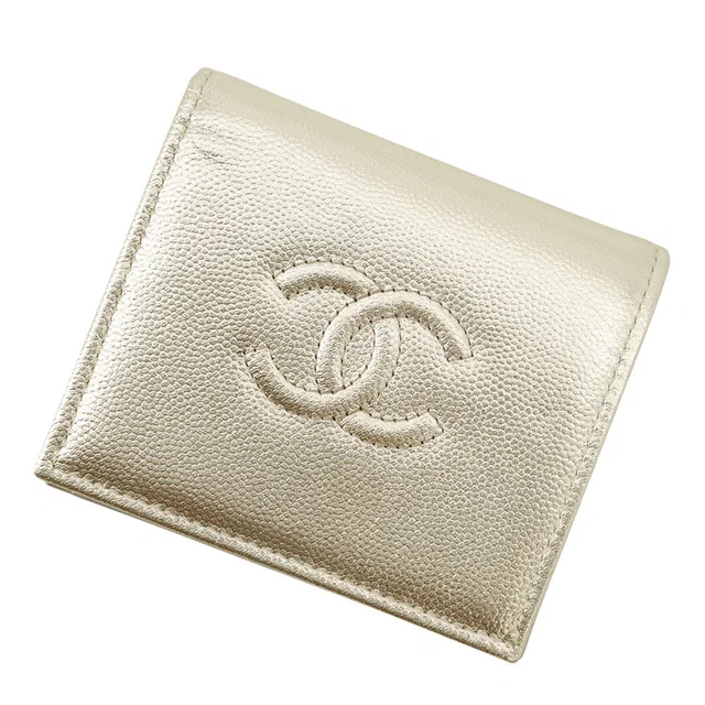 Chanel CC Logo Small Flap Wallet GoldAP4656 Caviar Leather in Caviar leather from GALLERY RARE