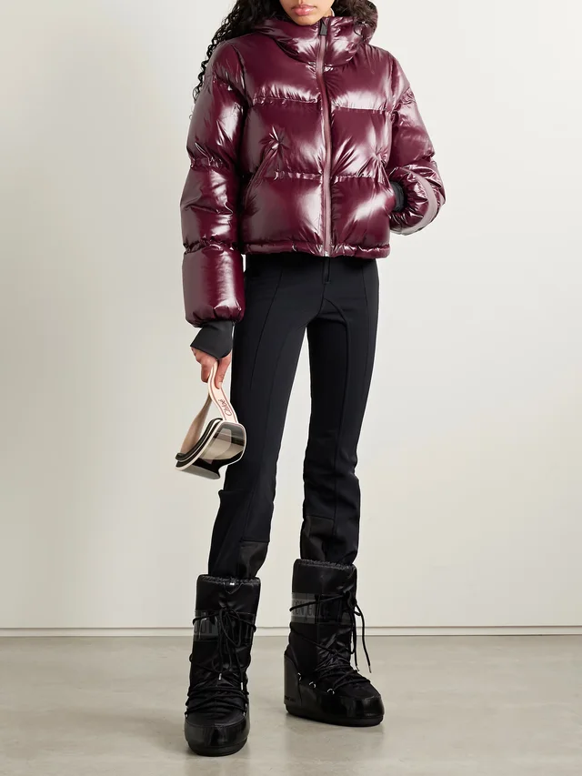 AZTECH MOUNTAIN Minnie Nuke hooded quilted down ski jacket in Red, photo 2 of 2 from NET-A-PORTER (Canada)