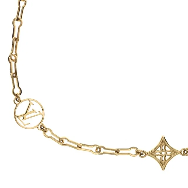 Louis Vuitton Collier Forever Young Monogram Motif Chain Necklace Gold in Gold from The Reluxe