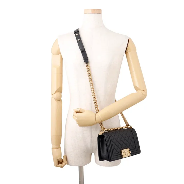 Boy Chanel ChainShoulder Bag BlackA67085 Caviar Leather Size Small in Caviar leather from GALLERY RARE, photo 5 of 14