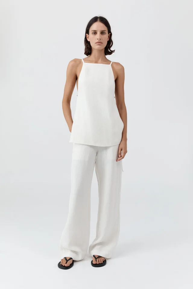 St Agni Belted Side Detail Top - Off White from St. Agni, photo 1 of 1