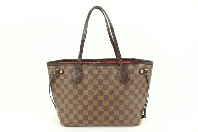 Louis Vuitton Small Damier Ebene Neverfull PM Tote Bag in Brown Canvas from Bagriculture