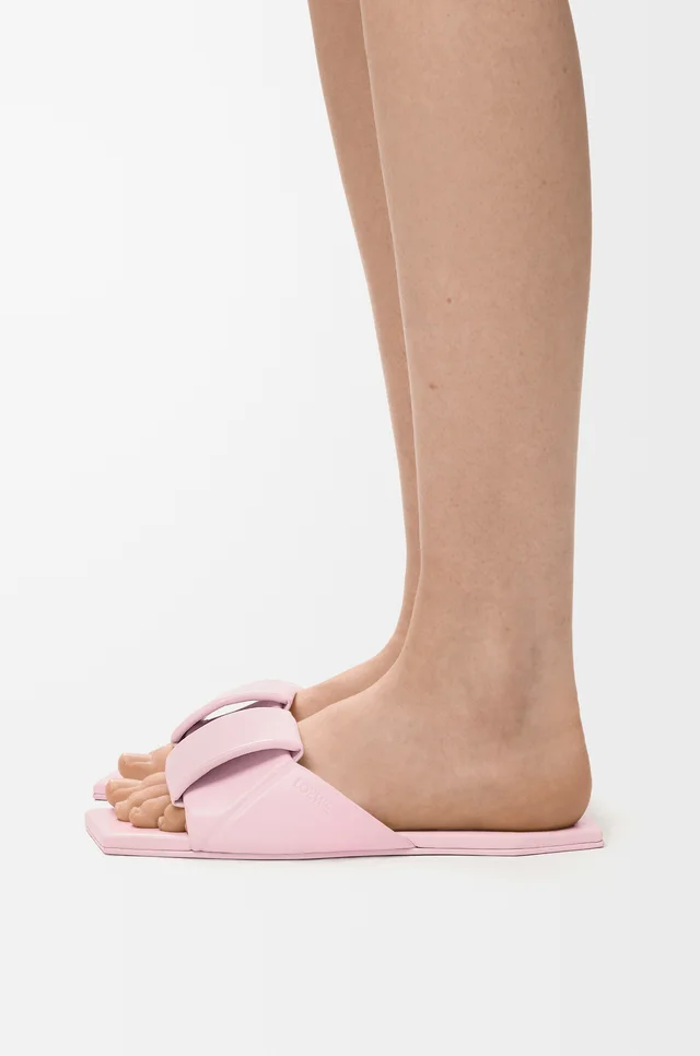 Loewe Logo Embossed Flat Sandals, photo 4 of 5 from SENSER