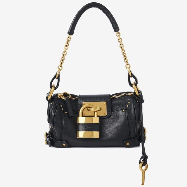 Chloé Paddington Shoulder Bag — Black Leather in Black Leather from HEWI