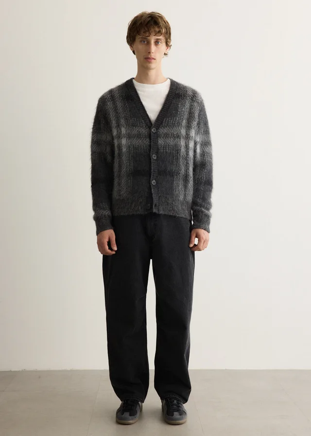 Incu Collection Alvin Plaid Cardigan in Black from Incu, photo 1 of 1