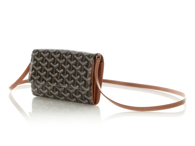 Goyard Black and Brown Varenne Wallet on Chain in Black Canvas from Ann's Fabulous Finds, photo 3 of 9