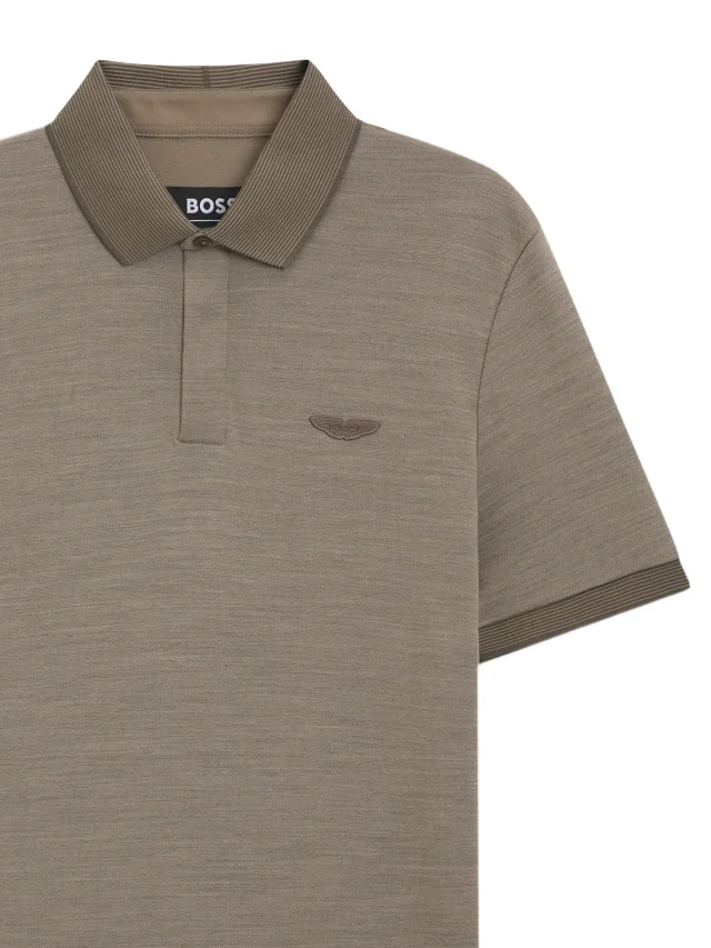 BOSS x Aston Martin polo shirt in wool-cotton piqué, photo 2 of 2 from FARFETCH