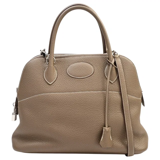 Hermès Bolide 31 Etoupe, 2018 in Taupe Clemence leather from VINTAGE QOO TOKYO