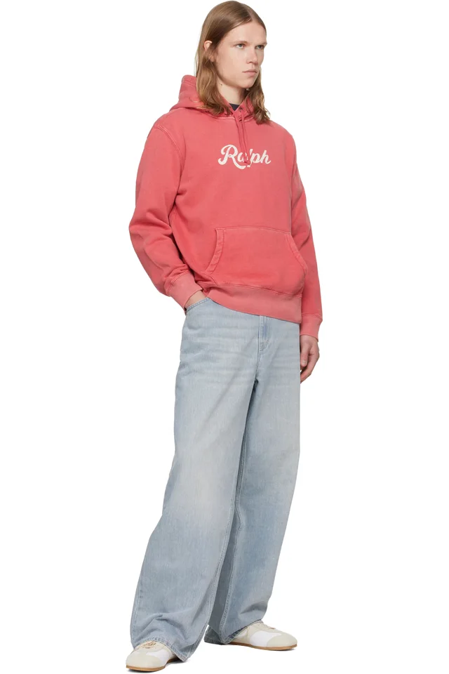 Polo Ralph Lauren Red Printed Logo Hoodie, photo 4 of 4 from SSENSE