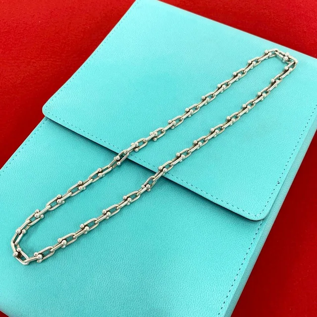 Tiffany & Co. HardWear Small Link Necklace 925 Sterling Silver Pendant in Silver from The Reluxe