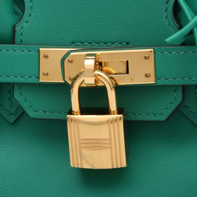 Hermès 2017 Birkin 25 Mint in Swift leather from VINTAGE QOO TOKYO, photo 14 of 16