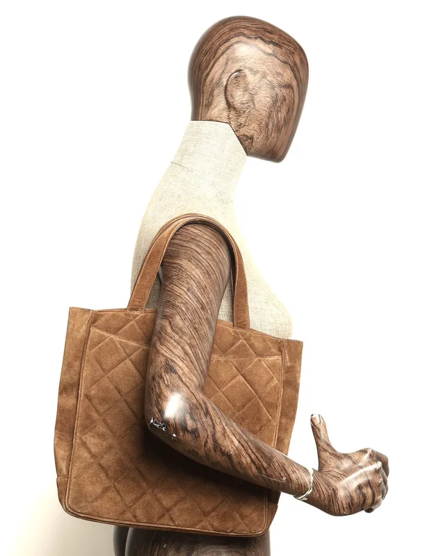 Chanel CC Suede Tote Bag in Suede from A Retro Tale, photo 12 of 12