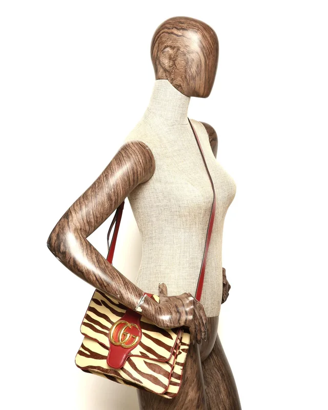 Gucci Medium Arli Zebra Ponyhair Bag in Leather from A Retro Tale, photo 10 of 10