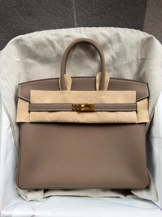Hermès Birkin 25 Etoupe GHW Togo Leather Bag in Taupe Etoupe PHW from Luxury Promise, photo 1 of 1