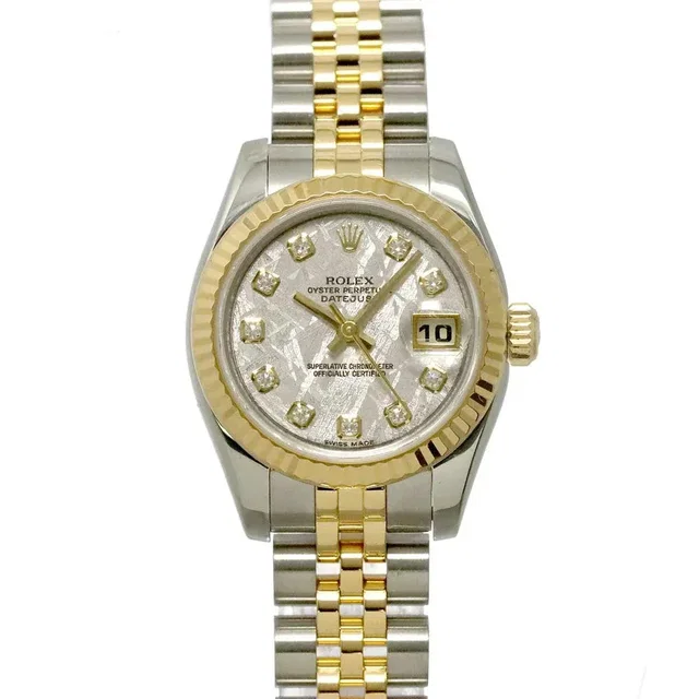 Rolex Datejust 179173G Meteorite 10P Diamond K18YG Ladies Watch from Luxury Promise