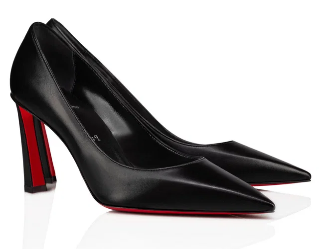 Christian Louboutin Heels (Condora 85) - 38.5 Black in Black Leather from HEWI