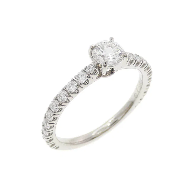 Cartier 1895 Solitaire Platinum Diamond Ring Size 49 from LuxUness