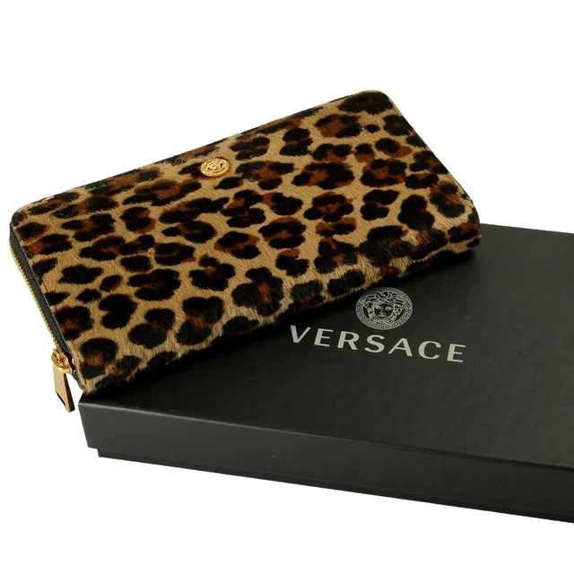 Versace Women's Wallets - Brown/Black in black|red|brown from Depop, photo 1 of 1