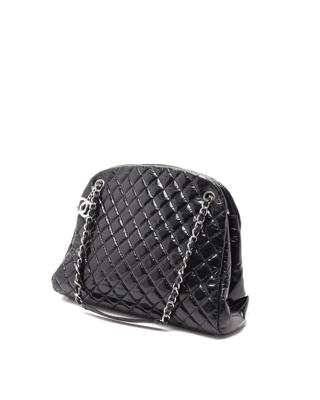 Chanel Maxi Patent Just Mademoiselle Bowling Bag in Patent leather from A Retro Tale, photo 2 of 11