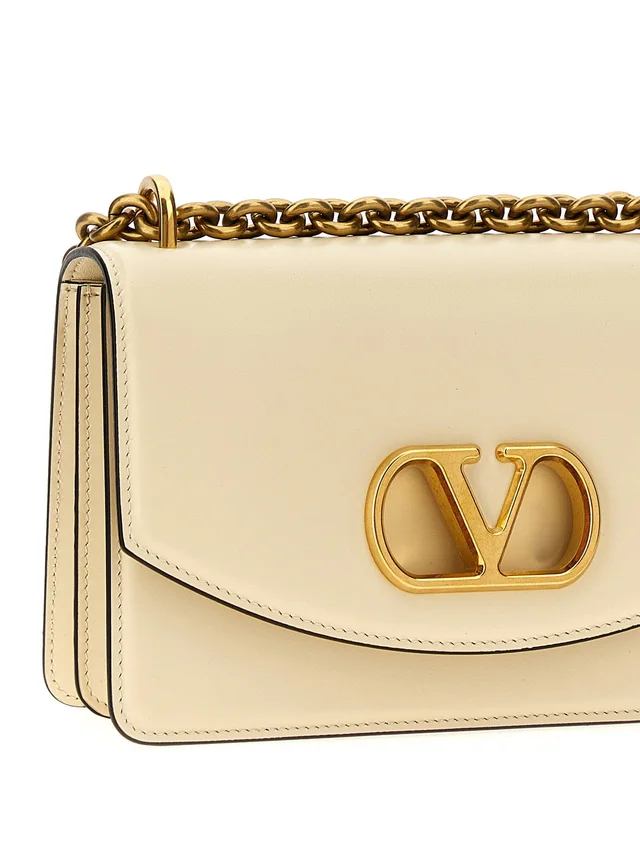 Valentino Garavani Vain Shoulder Bag — Cream in White Leather from HEWI, photo 2 of 2