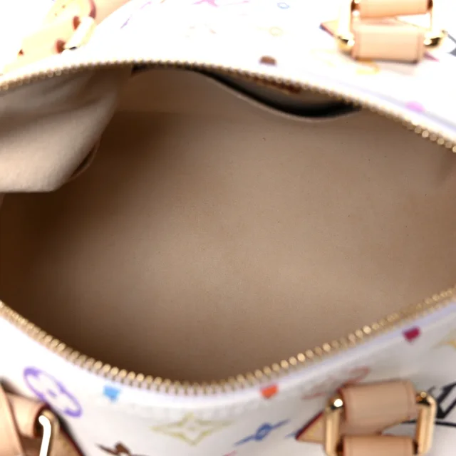 LV X TM Monogram Multicolor Speedy Bandouliere 25 White in White Coated canvas from FASHIONPHILE, photo 5 of 10
