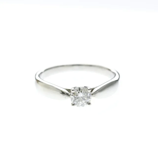 Tiffany & Co. Solitaire Diamond Ring Platinum Fashion Diamond Band Ring Carat/0.23 Silver in Silver Platinum from Elady