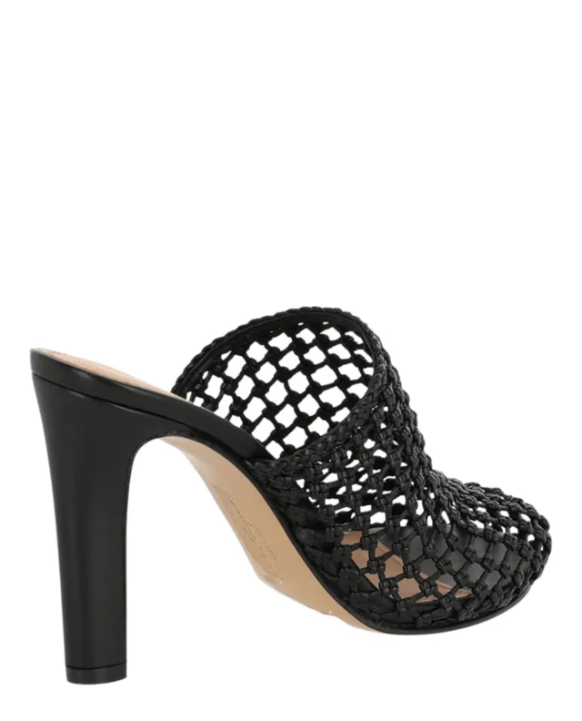 Salvatore Ferragamo Ellas X5 Caged Mules in black, photo 3 of 6 from ShopSimon