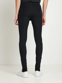 Jil Sander Skinny trousers with logo in 84% Polyamide, 16% Elastane, photo 3 of 8 from LUISAVIAROMA