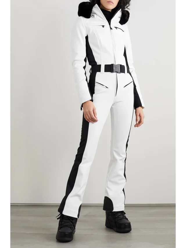 GOLDBERGH Parry belted hooded plush-trimmed ski suit in White, photo 2 of 2 from NET-A-PORTER (Canada)