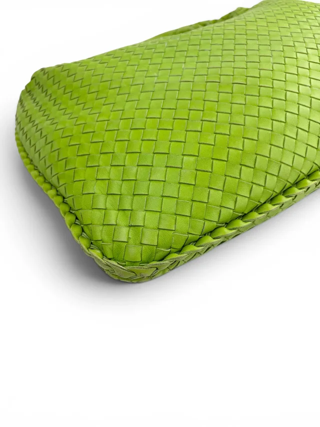 Bottega Veneta Vintage Intrecciato Large Hobo in Green Woven leather from Season 2 Consign, photo 8 of 9