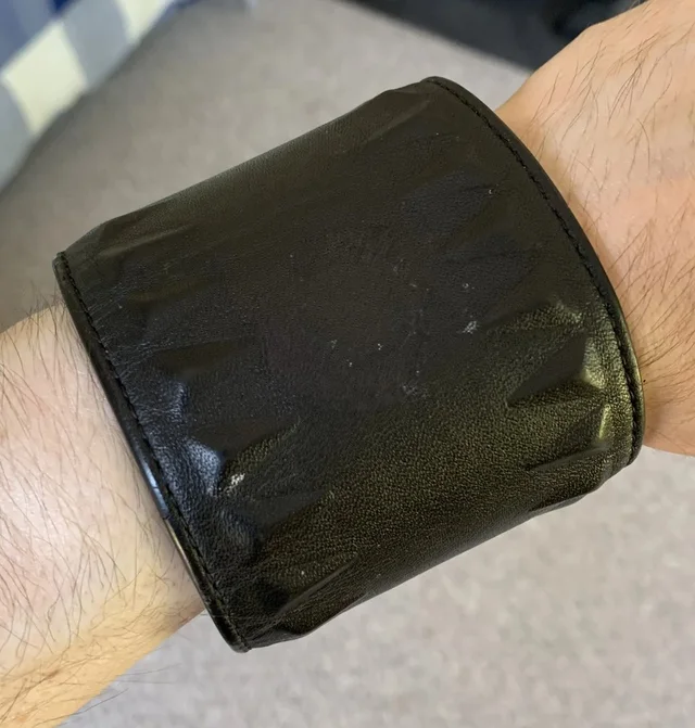 Givenchy Studded Leather Bracelet in black Leather from Grailed