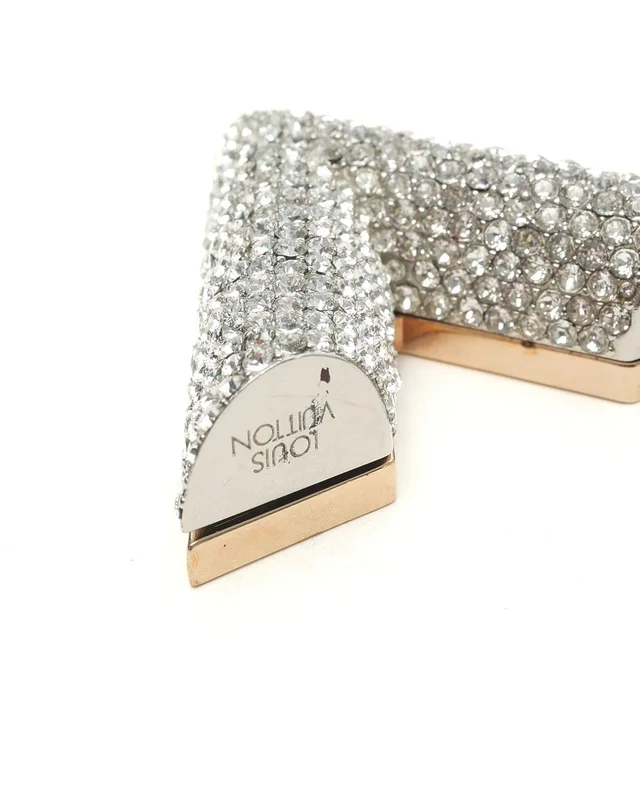 Louis Vuitton Essential V Rhinestone Brooch from A Retro Tale, photo 5 of 5
