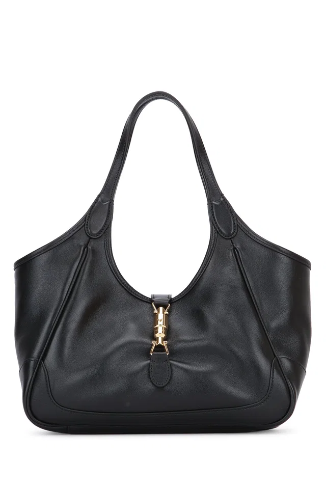Gucci Tote Shoulder Bag — Black Calf Skin in Black Calfskin from HEWI