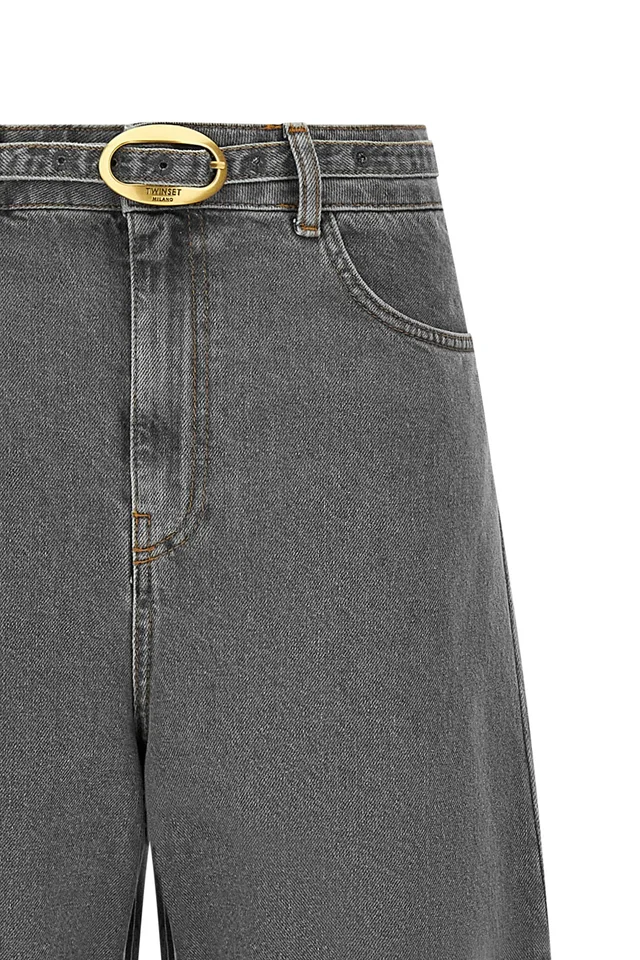 Twinset Belted Wide-Leg Jeans, photo 3 of 4 from SENSER